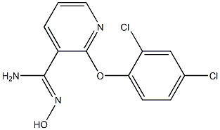 2-(2,4-dichlorophenoxy)-N'-hydroxypyridine-3-carboximidamide Struktur