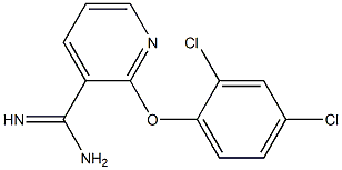 2-(2,4-dichlorophenoxy)pyridine-3-carboximidamide Struktur