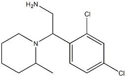 2-(2,4-dichlorophenyl)-2-(2-methylpiperidin-1-yl)ethan-1-amine Struktur