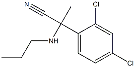 2-(2,4-dichlorophenyl)-2-(propylamino)propanenitrile Struktur