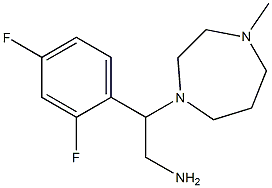 2-(2,4-difluorophenyl)-2-(4-methyl-1,4-diazepan-1-yl)ethan-1-amine Struktur