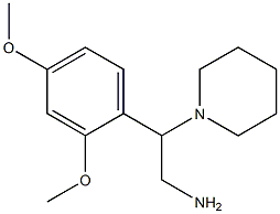 2-(2,4-dimethoxyphenyl)-2-piperidin-1-ylethanamine Struktur