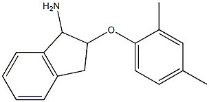 2-(2,4-dimethylphenoxy)-2,3-dihydro-1H-inden-1-ylamine Struktur