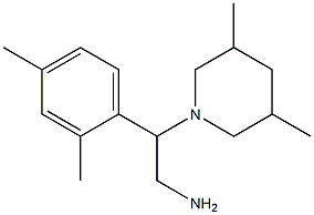 2-(2,4-dimethylphenyl)-2-(3,5-dimethylpiperidin-1-yl)ethan-1-amine Struktur