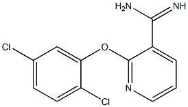 2-(2,5-dichlorophenoxy)pyridine-3-carboximidamide Struktur