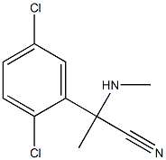 2-(2,5-dichlorophenyl)-2-(methylamino)propanenitrile Struktur