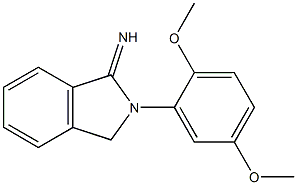 2-(2,5-dimethoxyphenyl)-2,3-dihydro-1H-isoindol-1-imine Struktur