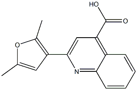 2-(2,5-dimethylfuran-3-yl)quinoline-4-carboxylic acid Struktur