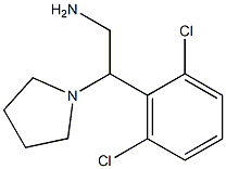 2-(2,6-dichlorophenyl)-2-(pyrrolidin-1-yl)ethan-1-amine Struktur