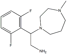 2-(2,6-difluorophenyl)-2-(4-methyl-1,4-diazepan-1-yl)ethan-1-amine Struktur