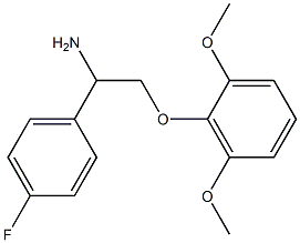 2-(2,6-dimethoxyphenoxy)-1-(4-fluorophenyl)ethanamine Struktur