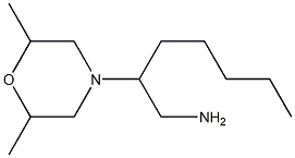 2-(2,6-dimethylmorpholin-4-yl)heptan-1-amine Struktur