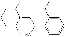 2-(2,6-dimethylpiperidin-1-yl)-1-(2-methoxyphenyl)ethanamine Struktur