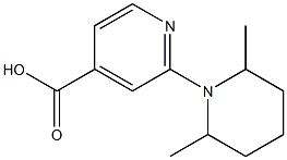 2-(2,6-dimethylpiperidin-1-yl)pyridine-4-carboxylic acid Struktur