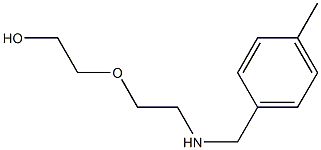 2-(2-{[(4-methylphenyl)methyl]amino}ethoxy)ethan-1-ol Struktur