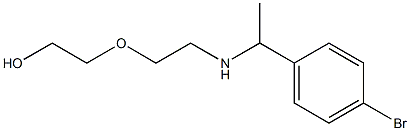 2-(2-{[1-(4-bromophenyl)ethyl]amino}ethoxy)ethan-1-ol Struktur