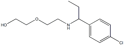 2-(2-{[1-(4-chlorophenyl)propyl]amino}ethoxy)ethan-1-ol Struktur