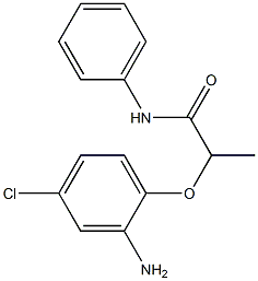 2-(2-amino-4-chlorophenoxy)-N-phenylpropanamide Struktur