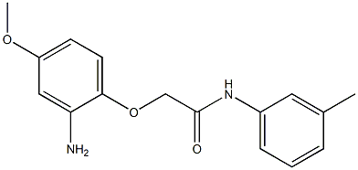 2-(2-amino-4-methoxyphenoxy)-N-(3-methylphenyl)acetamide Struktur