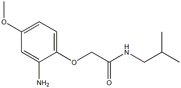 2-(2-amino-4-methoxyphenoxy)-N-isobutylacetamide Struktur