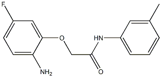 2-(2-amino-5-fluorophenoxy)-N-(3-methylphenyl)acetamide Struktur