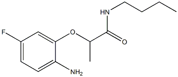 2-(2-amino-5-fluorophenoxy)-N-butylpropanamide Struktur