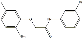 2-(2-amino-5-methylphenoxy)-N-(3-bromophenyl)acetamide Struktur