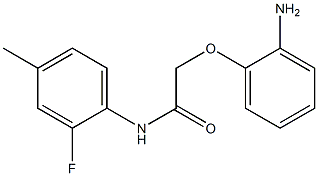 2-(2-aminophenoxy)-N-(2-fluoro-4-methylphenyl)acetamide Struktur