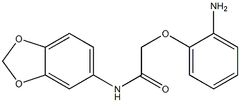 2-(2-aminophenoxy)-N-(2H-1,3-benzodioxol-5-yl)acetamide Struktur