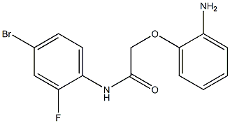 2-(2-aminophenoxy)-N-(4-bromo-2-fluorophenyl)acetamide Struktur