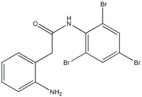 2-(2-aminophenyl)-N-(2,4,6-tribromophenyl)acetamide Struktur