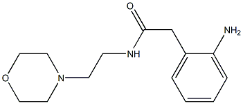 2-(2-aminophenyl)-N-(2-morpholin-4-ylethyl)acetamide Struktur