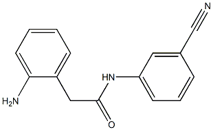 2-(2-aminophenyl)-N-(3-cyanophenyl)acetamide Struktur