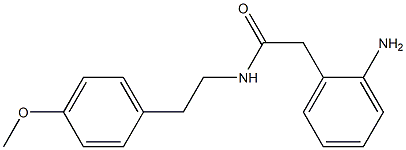 2-(2-aminophenyl)-N-[2-(4-methoxyphenyl)ethyl]acetamide Struktur