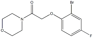 2-(2-bromo-4-fluorophenoxy)-1-(morpholin-4-yl)ethan-1-one Struktur