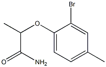 2-(2-bromo-4-methylphenoxy)propanamide Struktur