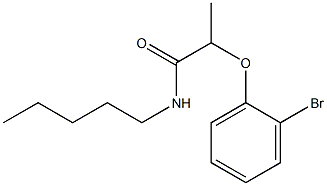 2-(2-bromophenoxy)-N-pentylpropanamide Struktur