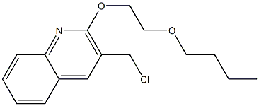 2-(2-butoxyethoxy)-3-(chloromethyl)quinoline Struktur