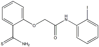 2-(2-carbamothioylphenoxy)-N-(2-iodophenyl)acetamide Struktur