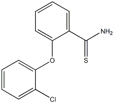 2-(2-chlorophenoxy)benzene-1-carbothioamide Struktur