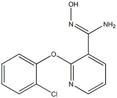 2-(2-chlorophenoxy)-N'-hydroxypyridine-3-carboximidamide Struktur