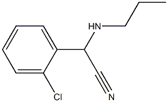 2-(2-chlorophenyl)-2-(propylamino)acetonitrile Struktur