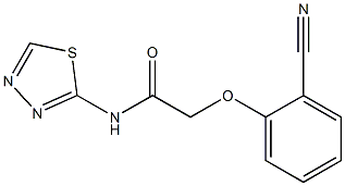 2-(2-cyanophenoxy)-N-(1,3,4-thiadiazol-2-yl)acetamide Struktur