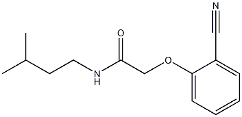 2-(2-cyanophenoxy)-N-(3-methylbutyl)acetamide Struktur