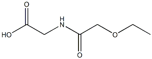 2-(2-ethoxyacetamido)acetic acid Struktur