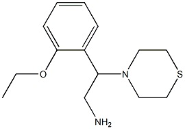 2-(2-ethoxyphenyl)-2-(thiomorpholin-4-yl)ethan-1-amine Struktur