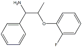 2-(2-fluorophenoxy)-1-phenylpropan-1-amine Struktur