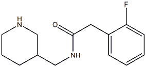 2-(2-fluorophenyl)-N-(piperidin-3-ylmethyl)acetamide Struktur