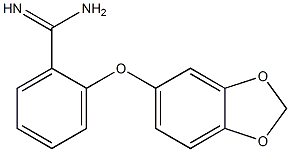 2-(2H-1,3-benzodioxol-5-yloxy)benzene-1-carboximidamide Struktur