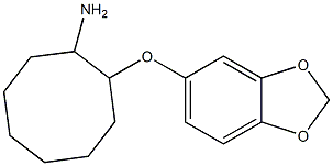 2-(2H-1,3-benzodioxol-5-yloxy)cyclooctan-1-amine Struktur